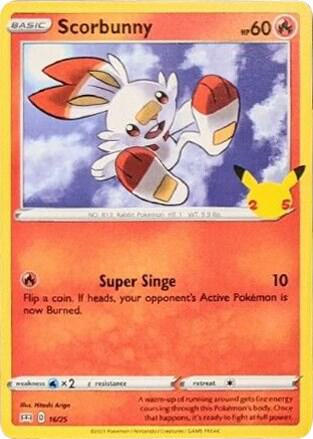 Scorbunny 016/025 (McDonald's 25th Anniversary Promos)  - Holofoil | Good Games Morley