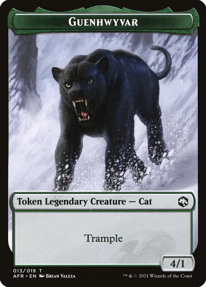 Dog Illusion // Guenhwyvar Double-Sided Token [Dungeons & Dragons: Adventures in the Forgotten Realms Tokens] | Good Games Morley