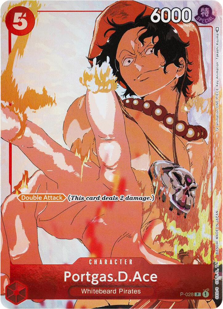 Portgas.D.Ace (Gift Col.) P-028 (One Piece Promotion Cards)  - Alternate Art Foil | Good Games Morley