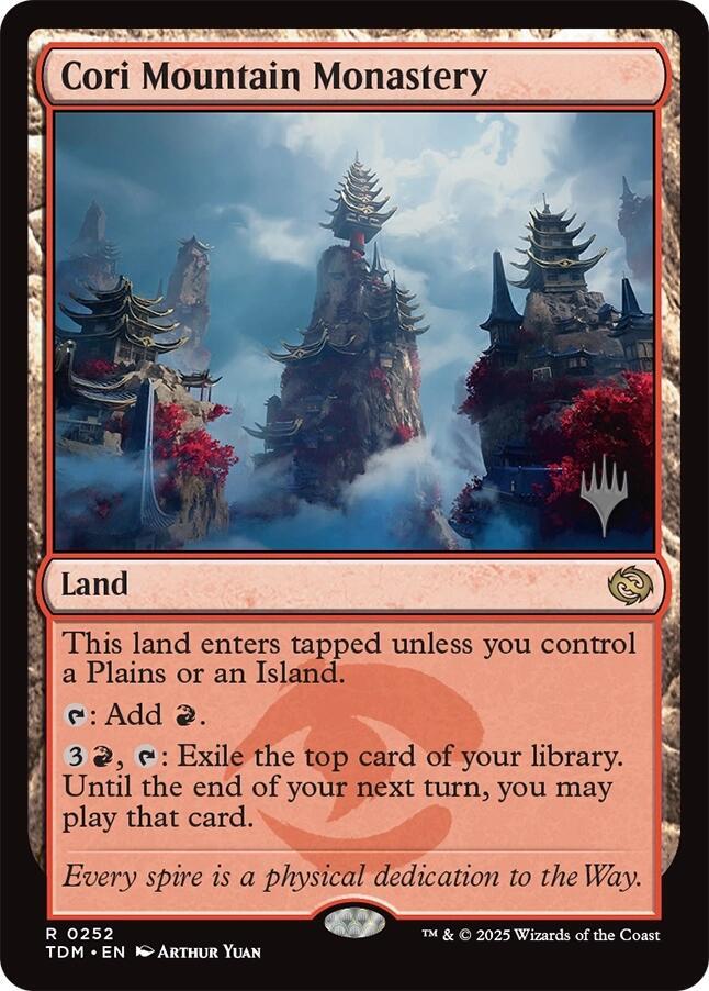 Cori Mountain Monastery 252 (Promo Pack: Tarkir: Dragonstorm)  - Foil | Good Games Morley