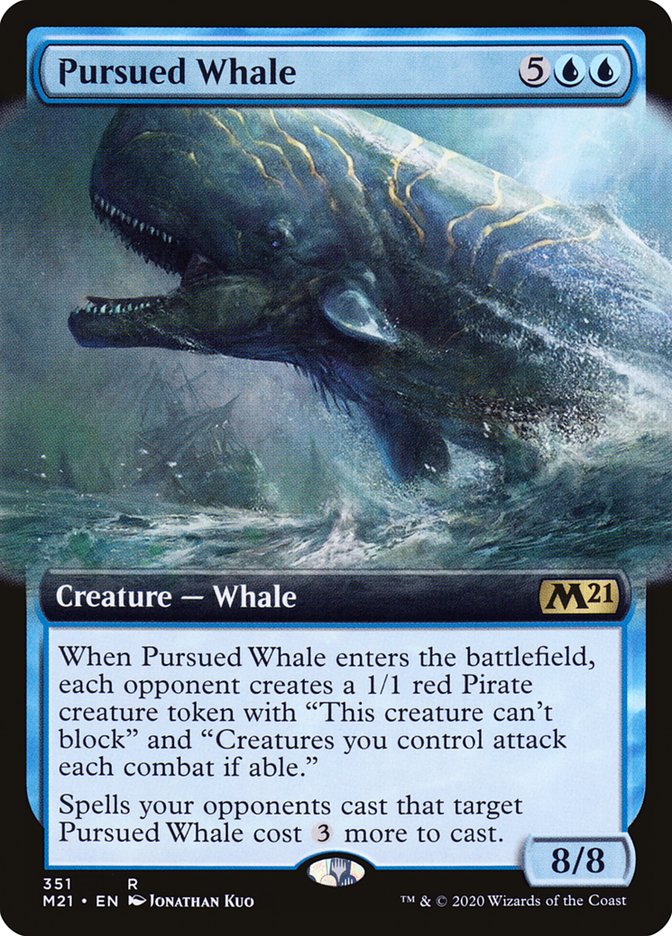 Pursued Whale (Extended Art) [Core Set 2021] | Good Games Morley