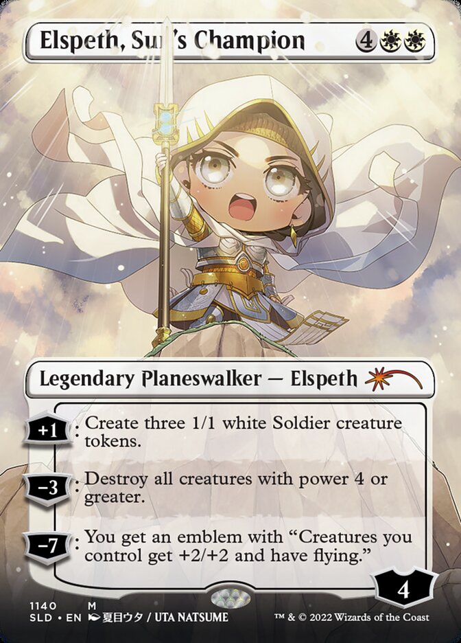 Elspeth, Sun's Champion (Borderless) (1140) [Secret Lair Drop Series] | Good Games Morley