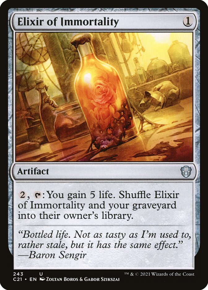 Elixir of Immortality 243/81 (Commander 2021)  | Good Games Morley