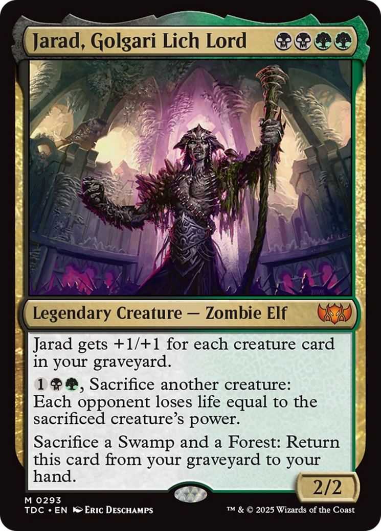 Jarad, Golgari Lich Lord [Tarkir: Dragonstorm Commander] | Good Games Morley