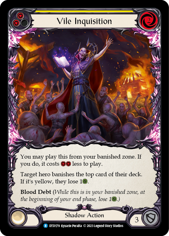 Vile Inquisition (Yellow) [DTD179] (Dusk Till Dawn)  Rainbow Foil | Good Games Morley