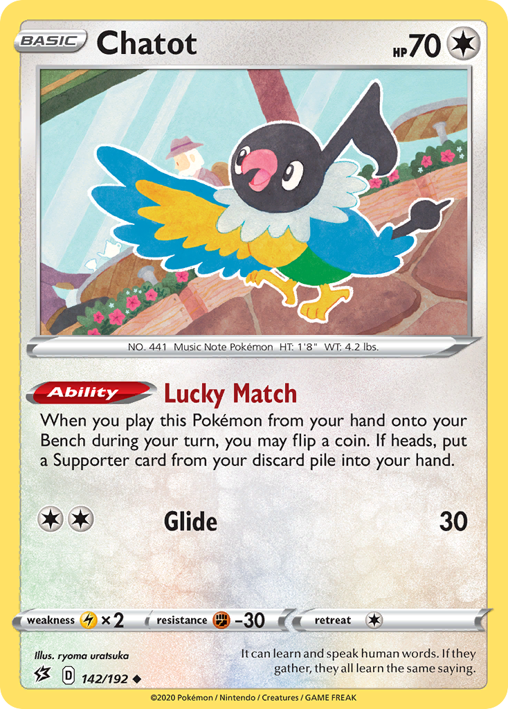 Chatot (142/192) [Sword & Shield: Rebel Clash] | Good Games Morley