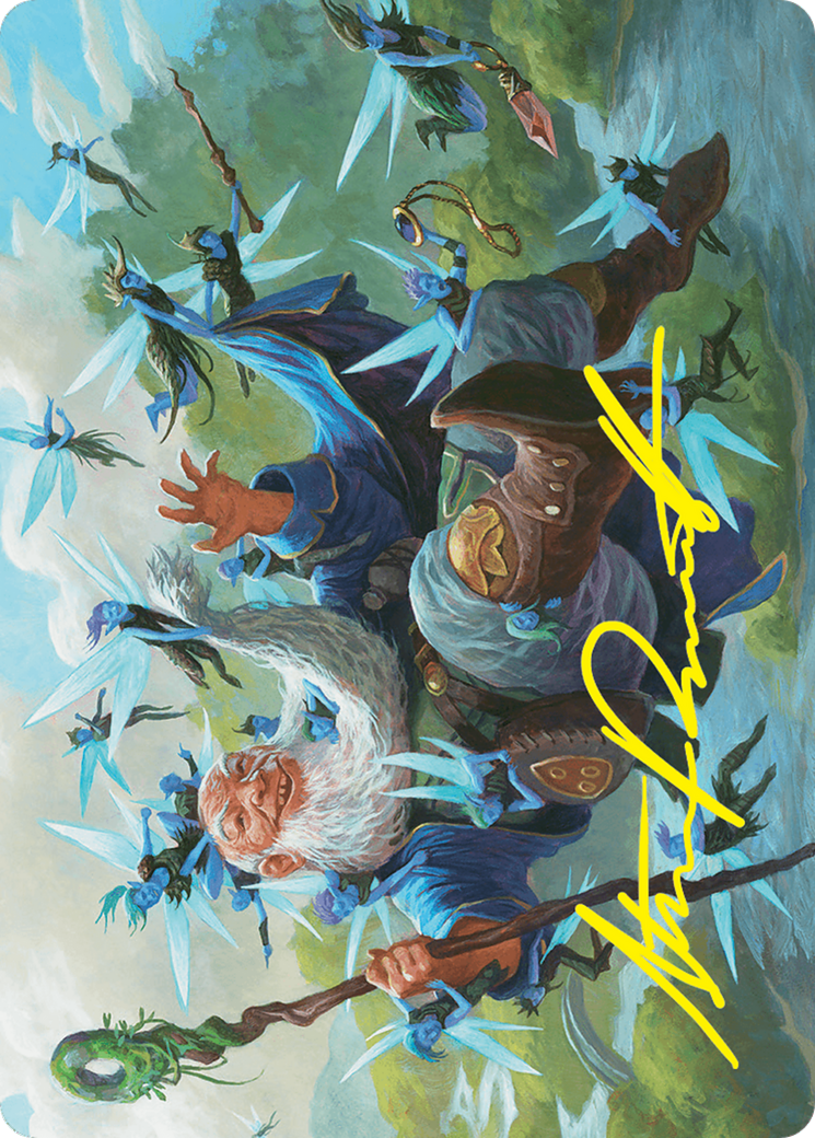 Mischievous Mystic Art Card (7/54) (Gold-Stamped Signature) [Foundations Art Series] | Good Games Morley