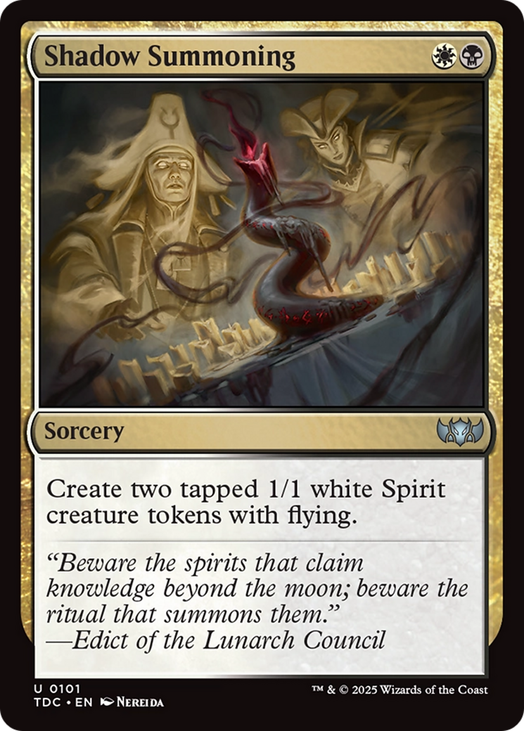 Shadow Summoning [Tarkir: Dragonstorm Commander] | Good Games Morley