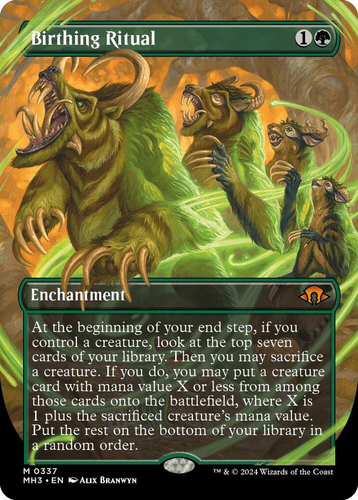 Birthing Ritual 337 (Modern Horizons 3)  - Borderless | Good Games Morley