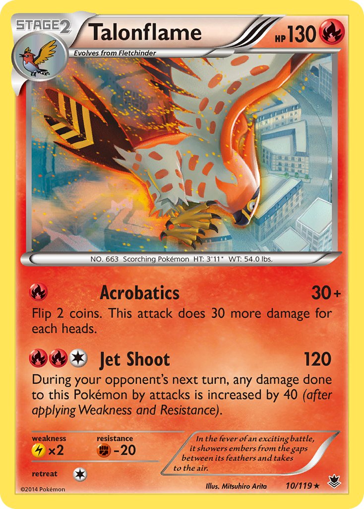 Talonflame (10/119) (Theme Deck Exclusive) [XY: Phantom Forces] | Good Games Morley