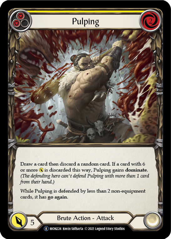 Pulping (Yellow) [U-MON224-RF] (Monarch Unlimited)  Unlimited Rainbow Foil | Good Games Morley