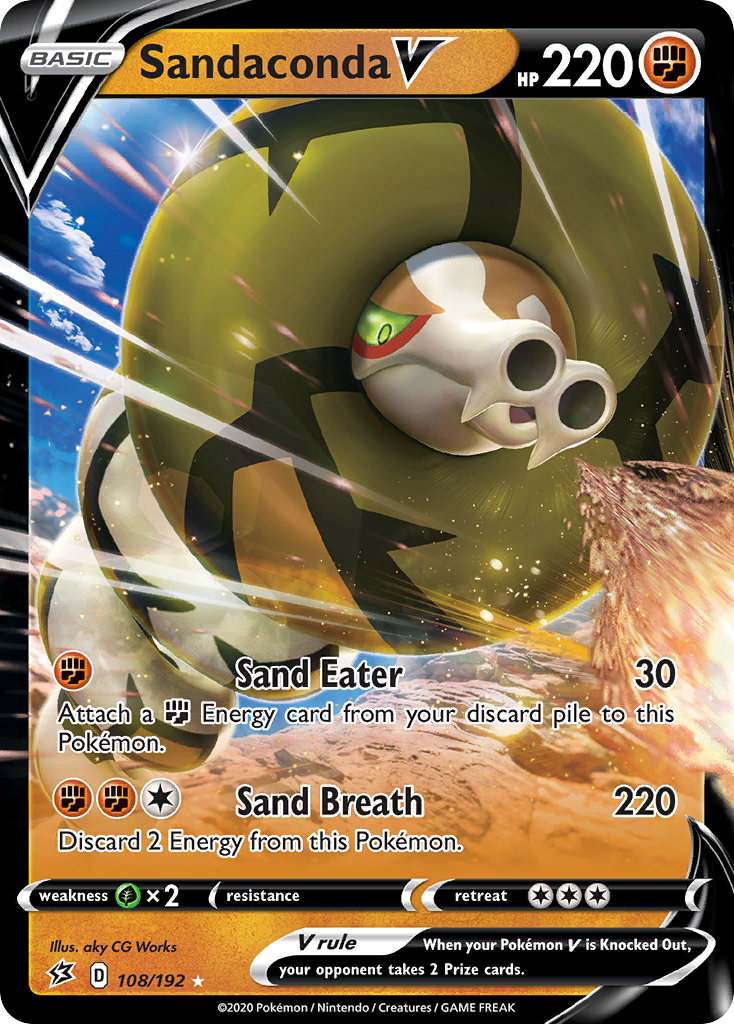 Sandaconda V (108/192) [Sword & Shield: Rebel Clash] | Good Games Morley