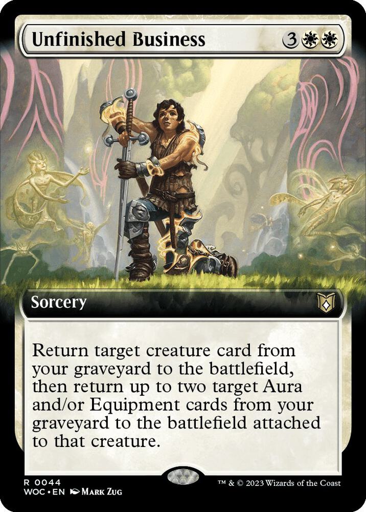 Unfinished Business 44/173 (Commander: Wilds of Eldraine)  - Extended Art | Good Games Morley