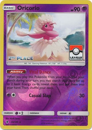 Oricorio (55/145) (League Promo 2nd Place) [Sun & Moon: Guardians Rising] | Good Games Morley
