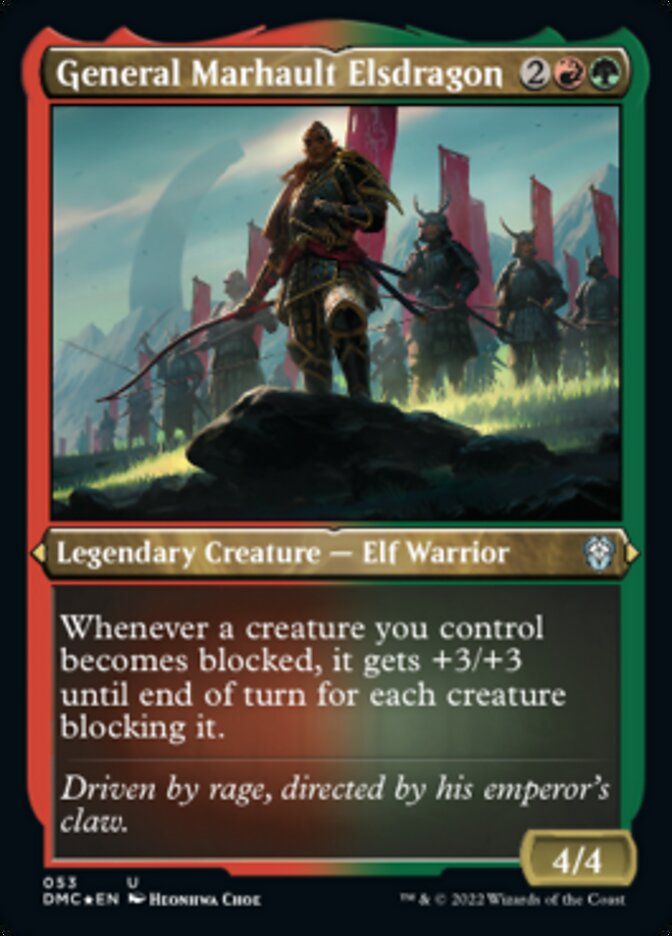 General Marhault Elsdragon (Foil Etched) [Dominaria United Commander] | Good Games Morley