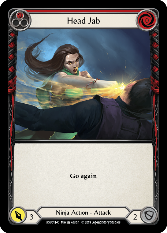 Head Jab (Red) [KSU011-C] (Katsu Hero Deck)  1st Edition Normal | Good Games Morley