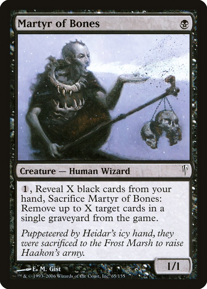 Martyr of Bones 65/155 (Coldsnap)  - Foil | Good Games Morley