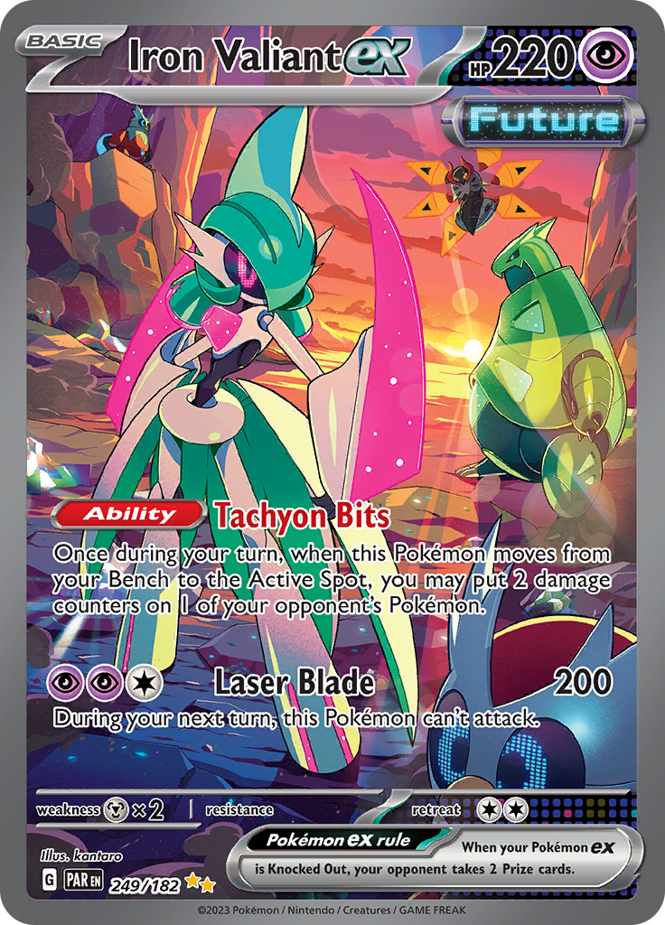 Iron Valiant ex (249/182) [Scarlet & Violet: Paradox Rift] | Good Games Morley