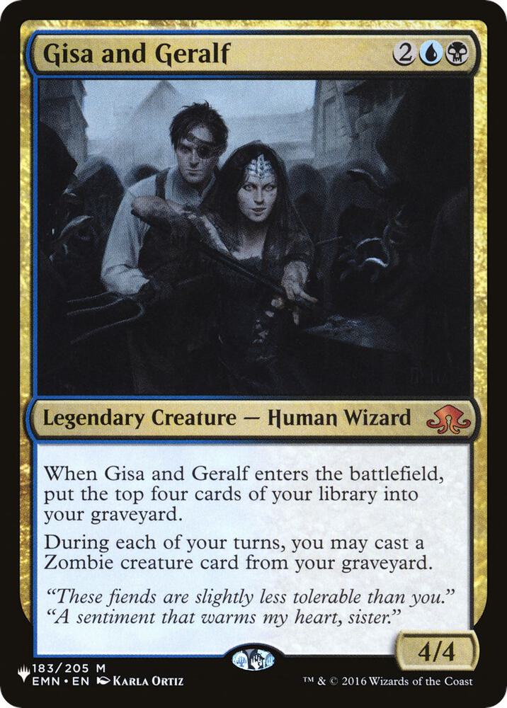 Gisa and Geralf EMN-183/5075 (The List Reprints)  | Good Games Morley