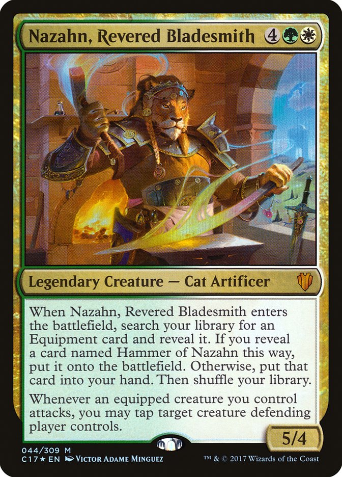 Nazahn, Revered Bladesmith 44/309 (Commander 2017)  - Foil | Good Games Morley