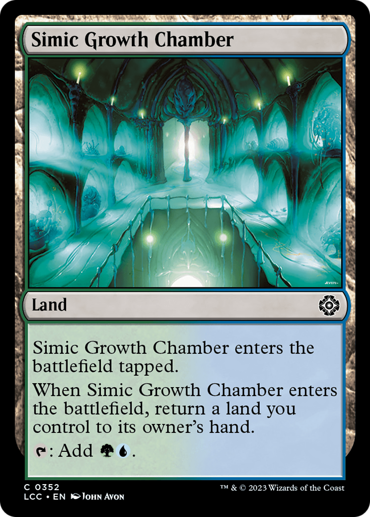 Simic Growth Chamber [The Lost Caverns of Ixalan Commander] | Good Games Morley