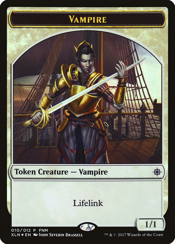 Vampire // Treasure Double-Sided Token [Friday Night Magic 2017] | Good Games Morley