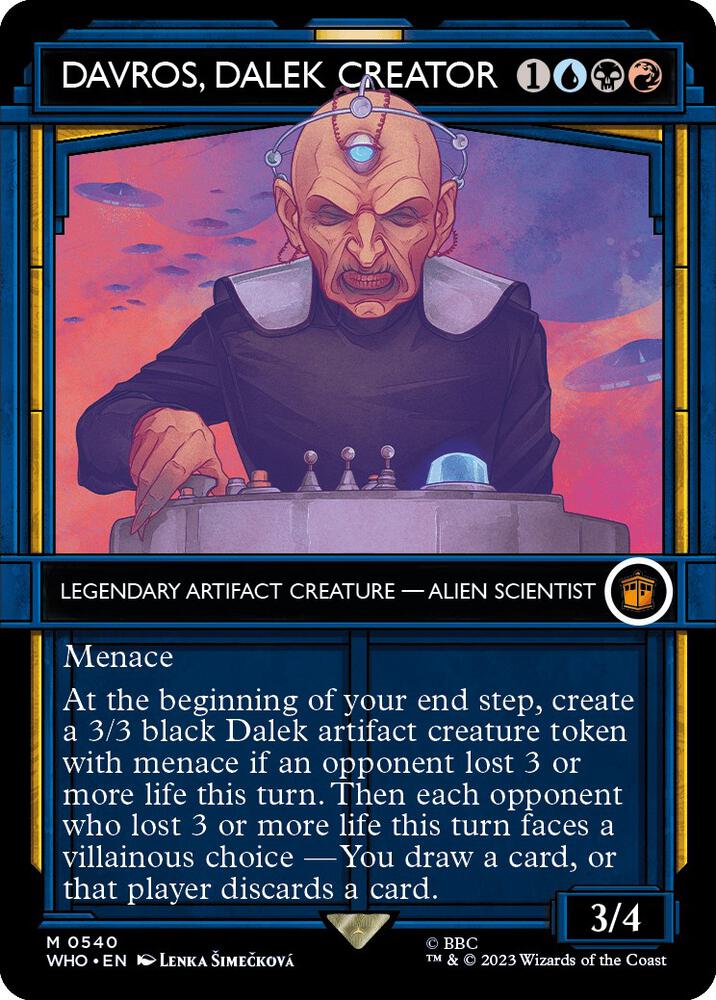 Davros, Dalek Creator 540/331 (Universes Beyond: Doctor Who)  - Showcase Foil | Good Games Morley