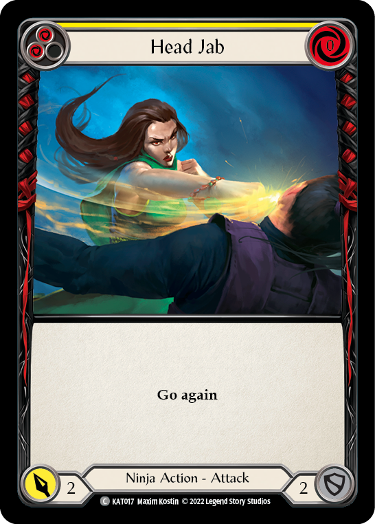 Head Jab (Yellow) [KAT017] (Outsiders Katsu Blitz Deck) | Good Games Morley