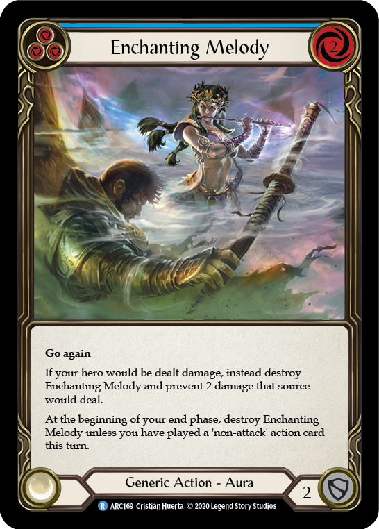 Enchanting Melody (Blue) [U-ARC169] (Arcane Rising Unlimited)  Unlimited Rainbow Foil | Good Games Morley