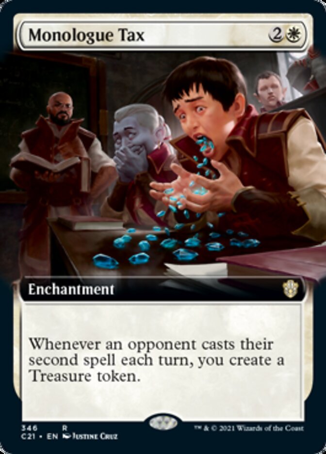 Monologue Tax (Extended Art) [Commander 2021] | Good Games Morley