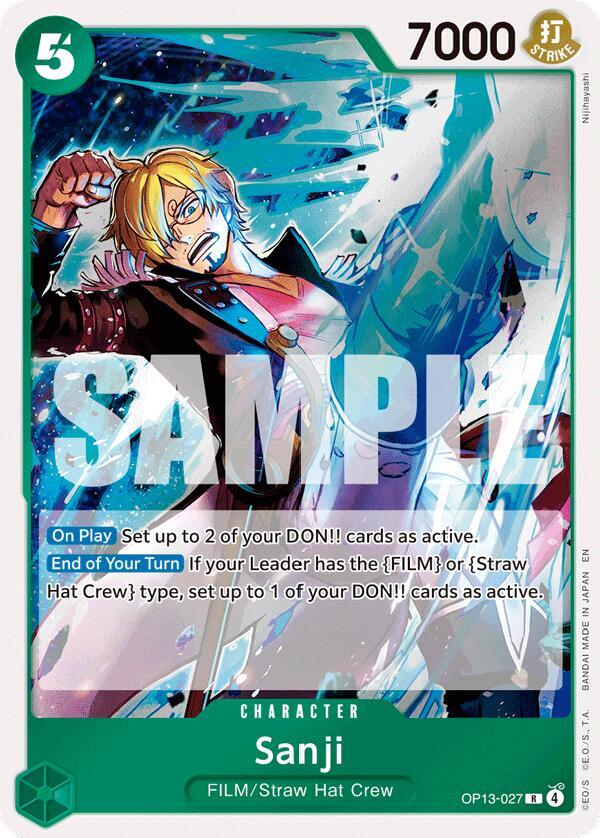 Sanji OP13-027 (Carrying On His Will)  - Foil | Good Games Morley