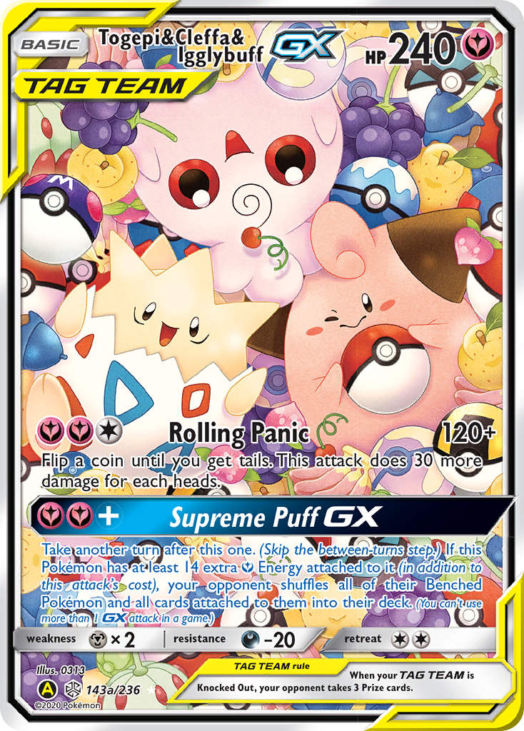 Togepi & Cleffa & Igglybuff GX (143a/236) [Alternate Art Promos] | Good Games Morley