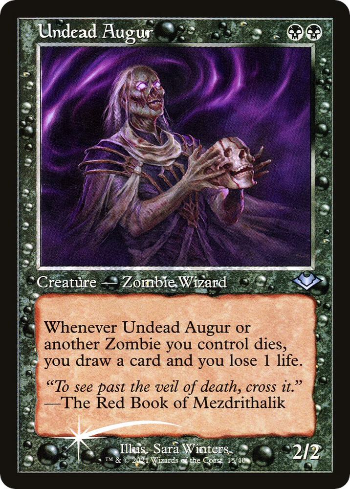 Undead Augur Retro Frame 15/40 (Modern Horizons)  - Retro Foil | Good Games Morley