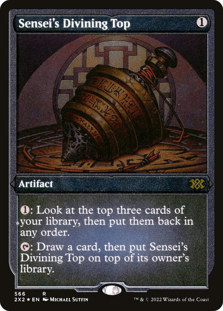 Senseis Divining Top Foil Etched 566 (Double Masters 2022)  - Foil | Good Games Morley