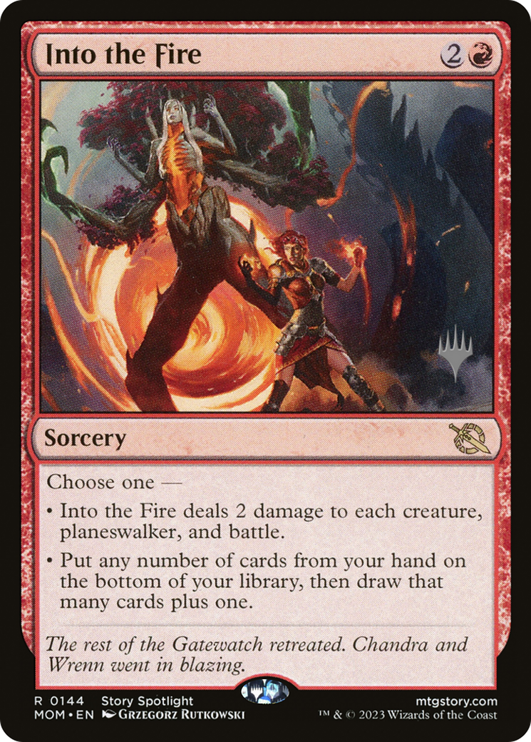 Into the Fire (Promo Pack) [March of the Machine Promos] | Good Games Morley