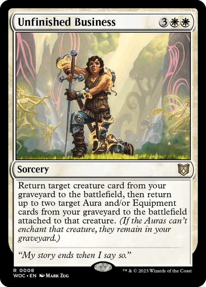 Unfinished Business 8/173 (Commander: Wilds of Eldraine)  | Good Games Morley
