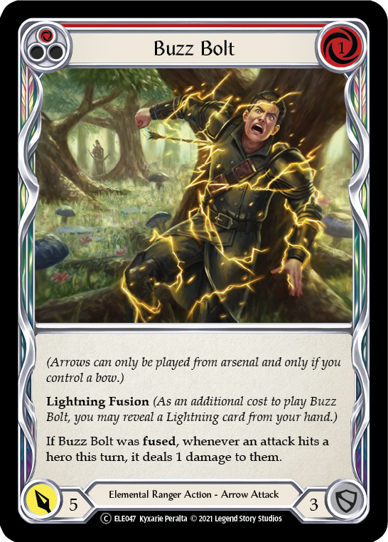 Buzz Bolt (Red) [U-ELE047] (Tales of Aria Unlimited)  Unlimited Rainbow Foil | Good Games Morley