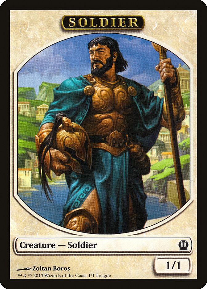 Soldier Token (Zoltan Boros) [League Tokens 2013] | Good Games Morley