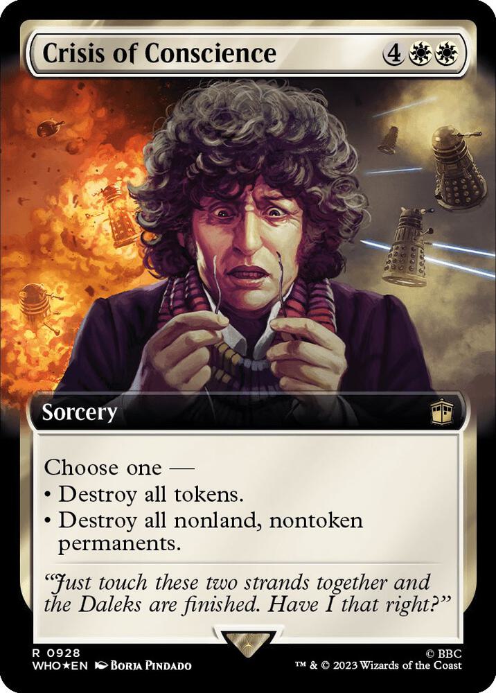 Crisis of Conscience 928/331 (Universes Beyond: Doctor Who)  - Extended Art Surge Foil | Good Games Morley
