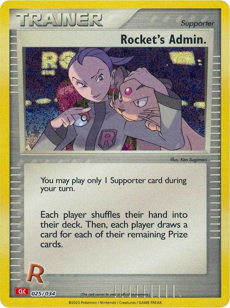 Rockets Admin CLC 025/034 (Trading Card Game Classic)  - Holofoil | Good Games Morley