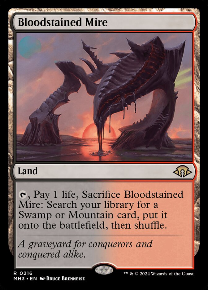 Bloodstained Mire 216/319 (Modern Horizons 3)  - Foil | Good Games Morley