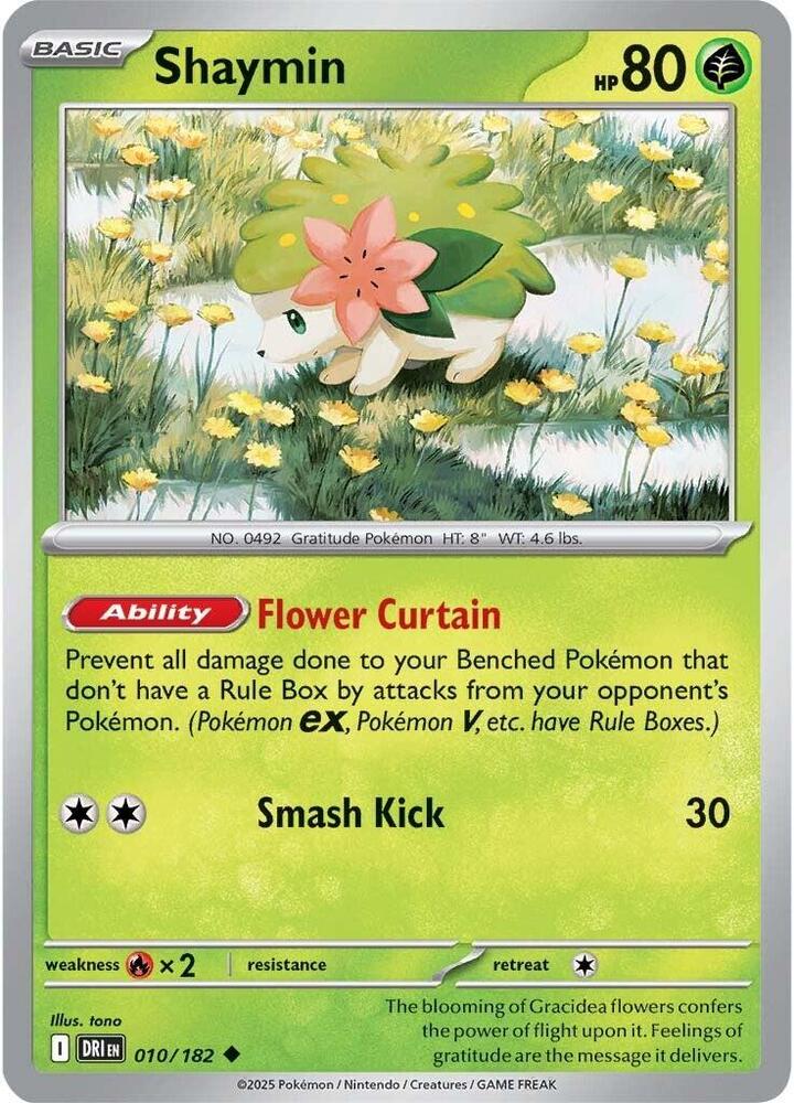 Shaymin 010/182 (SV10: Destined Rivals)  | Good Games Morley