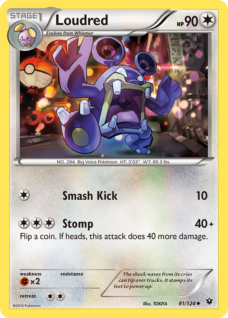 Loudred (81/124) [XY: Fates Collide] | Good Games Morley