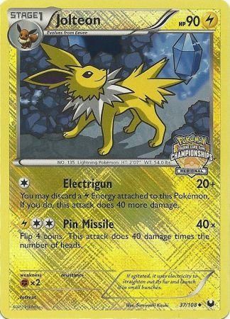 Jolteon (37/108) (Regional Championship) [League & Championship Cards] | Good Games Morley
