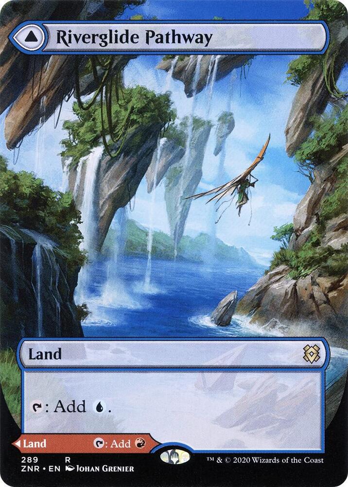 Riverglide Pathway // Lavaglide Pathway 289 (Zendikar Rising)  - Extended Art Foil | Good Games Morley