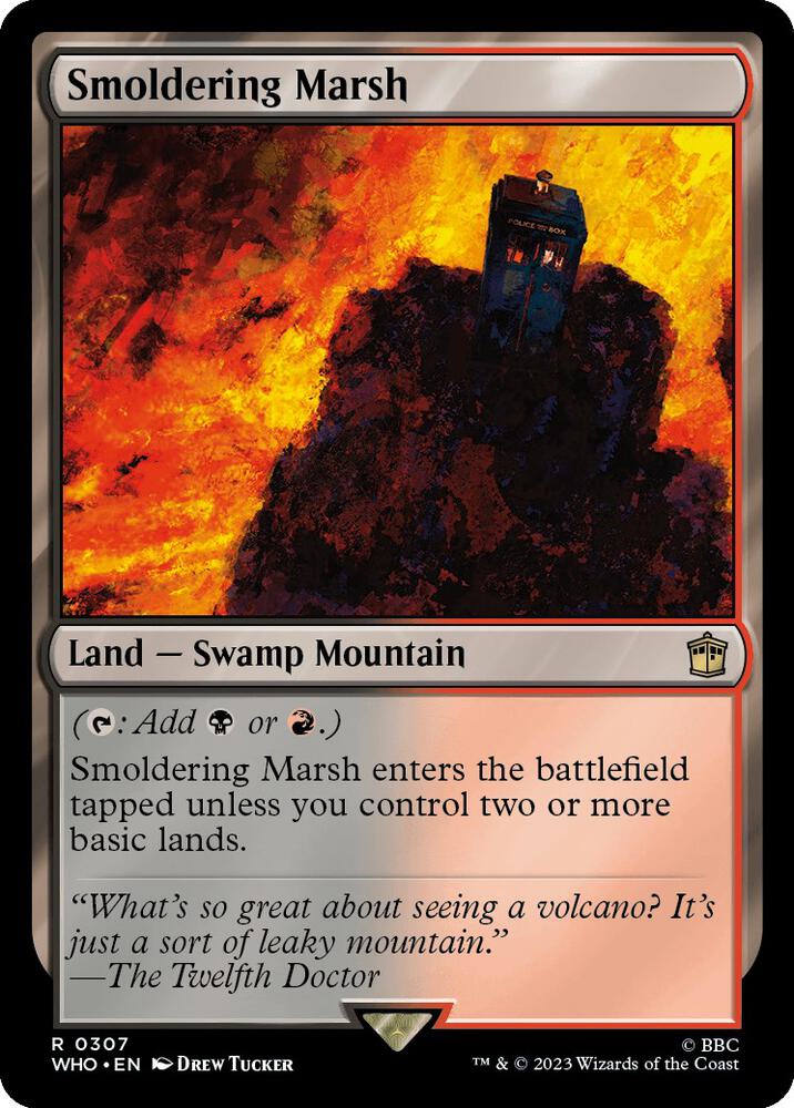 Smoldering Marsh 307/331 (Universes Beyond: Doctor Who)  - Foil | Good Games Morley