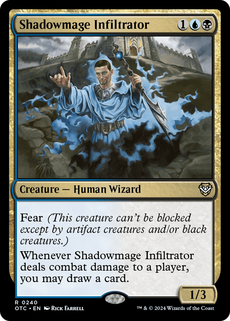 Shadowmage Infiltrator [Outlaws of Thunder Junction Commander] | Good Games Morley
