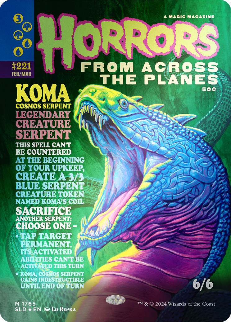 Koma, Cosmos Serpent (Rainbow Foil) [Secret Lair Drop Series] | Good Games Morley