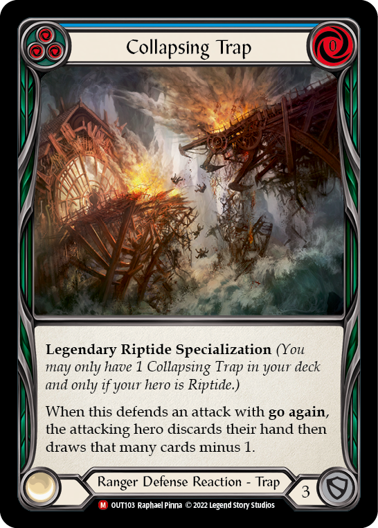 Collapsing Trap [OUT103] (Outsiders)  Rainbow Foil | Good Games Morley
