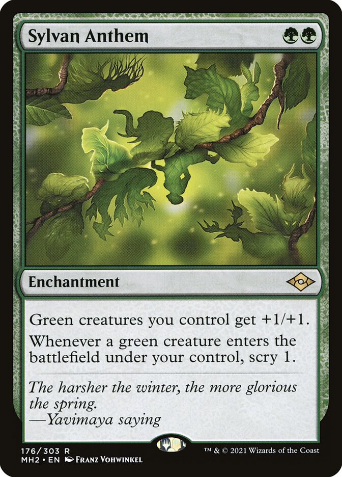 Sylvan Anthem 176 (Modern Horizons 2)  | Good Games Morley